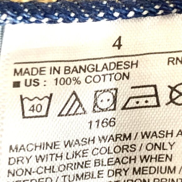 Old Navy Womens Denim Jeans Size 4 Distressed High Rise Straight Leg Cotton Blue - Picture 8 of 11